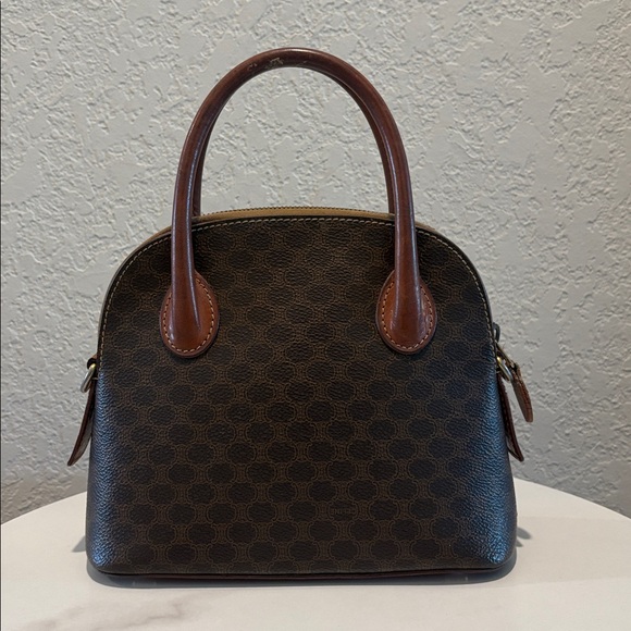 Celine Macadam Brown Handbag Bag - Picture 1 of 12